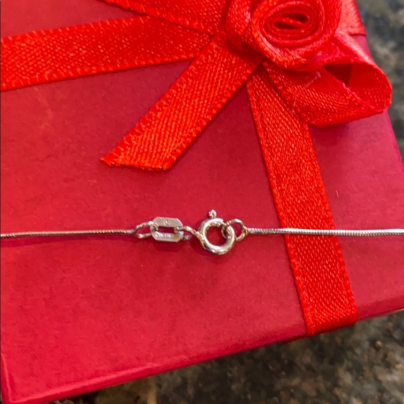 Sterling silver Cross CZ Necklace 2pc 16” inches - Picture 5 of 7